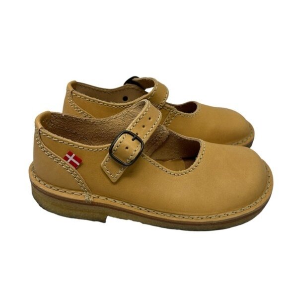 Duckfeet Himmerland Mary Janes Size 39 US 8.5-9 Leather Shoes Buckle Bio Tan - Picture 1 of 16